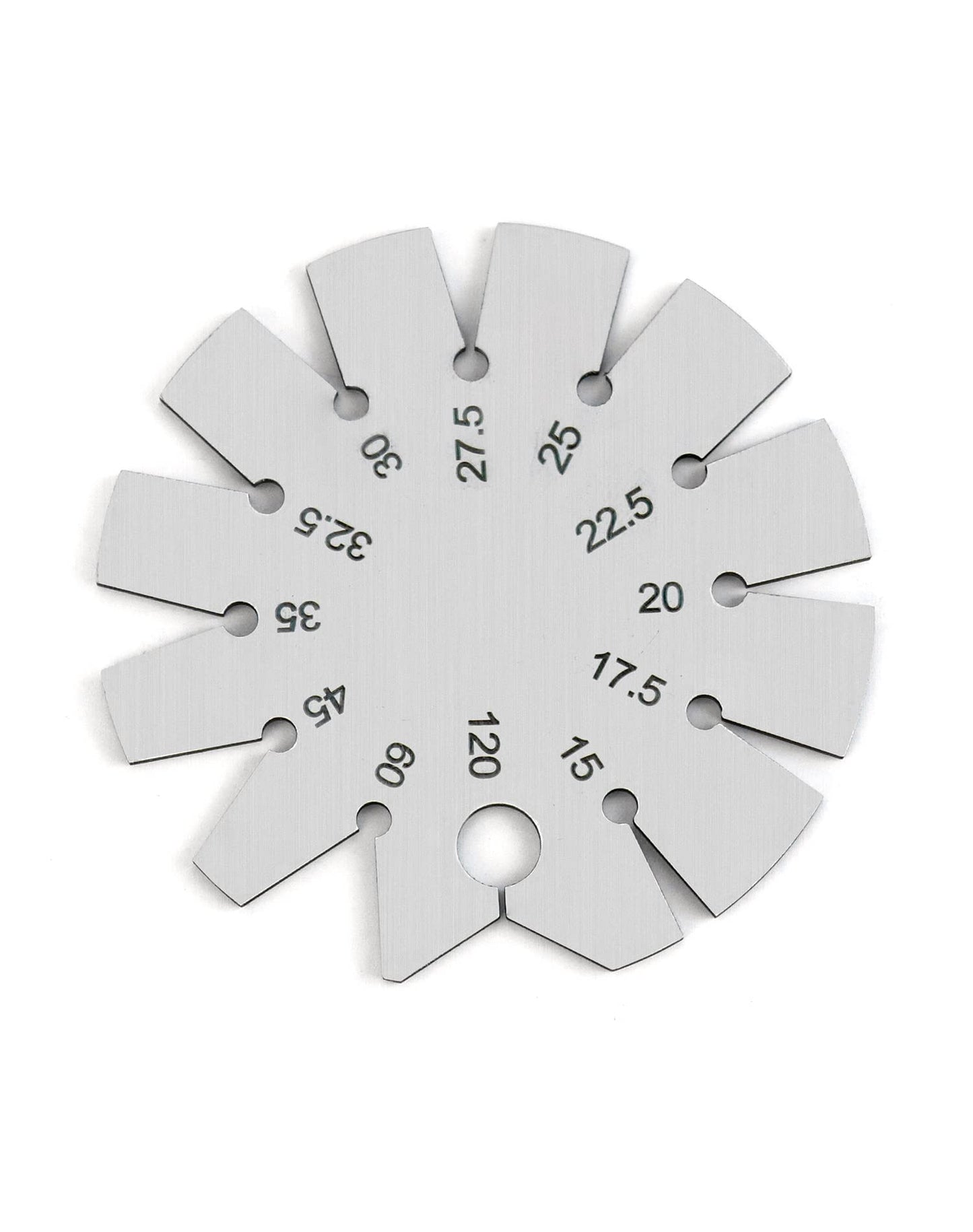 Calibre Biselado QWORK Acero Inoxidable Redondo para Medir Ángulos de Cuchillo
