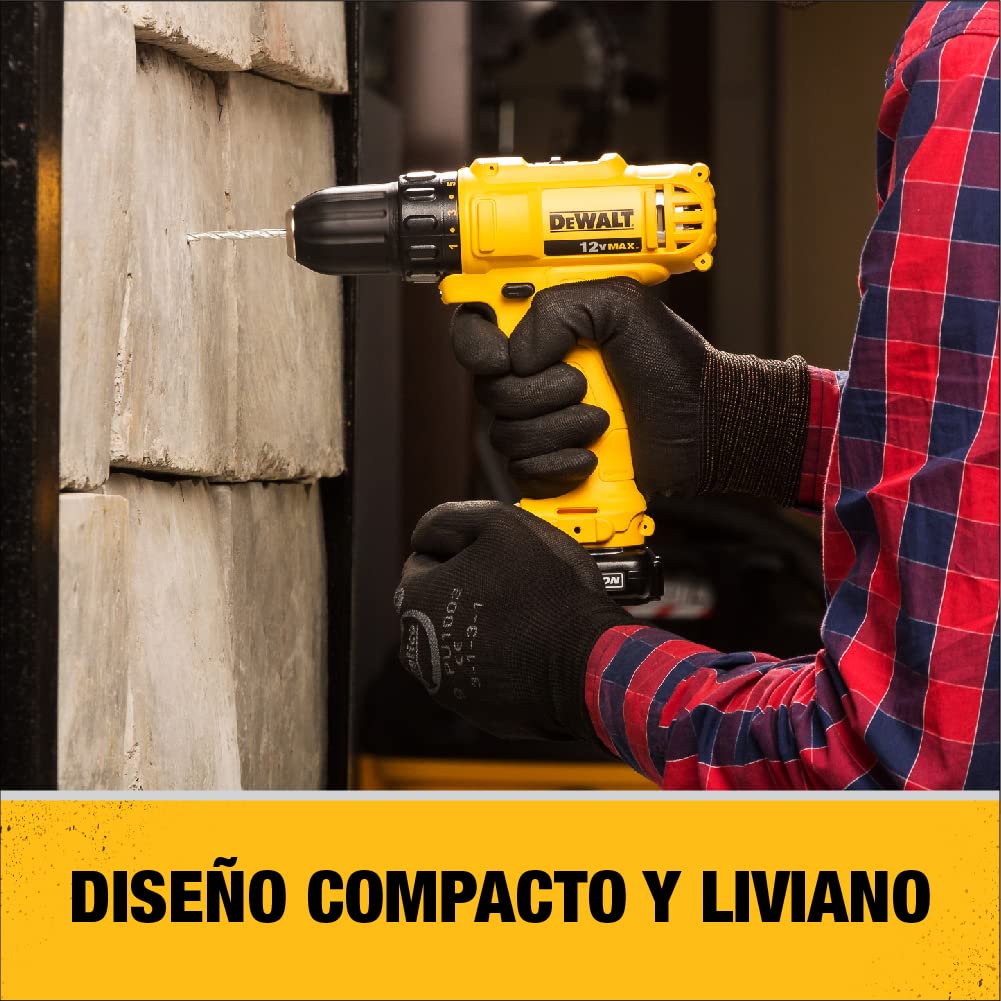 DEWALT DCD700C2-B3 Taladro/Atornillador 12V 3/8 pulg