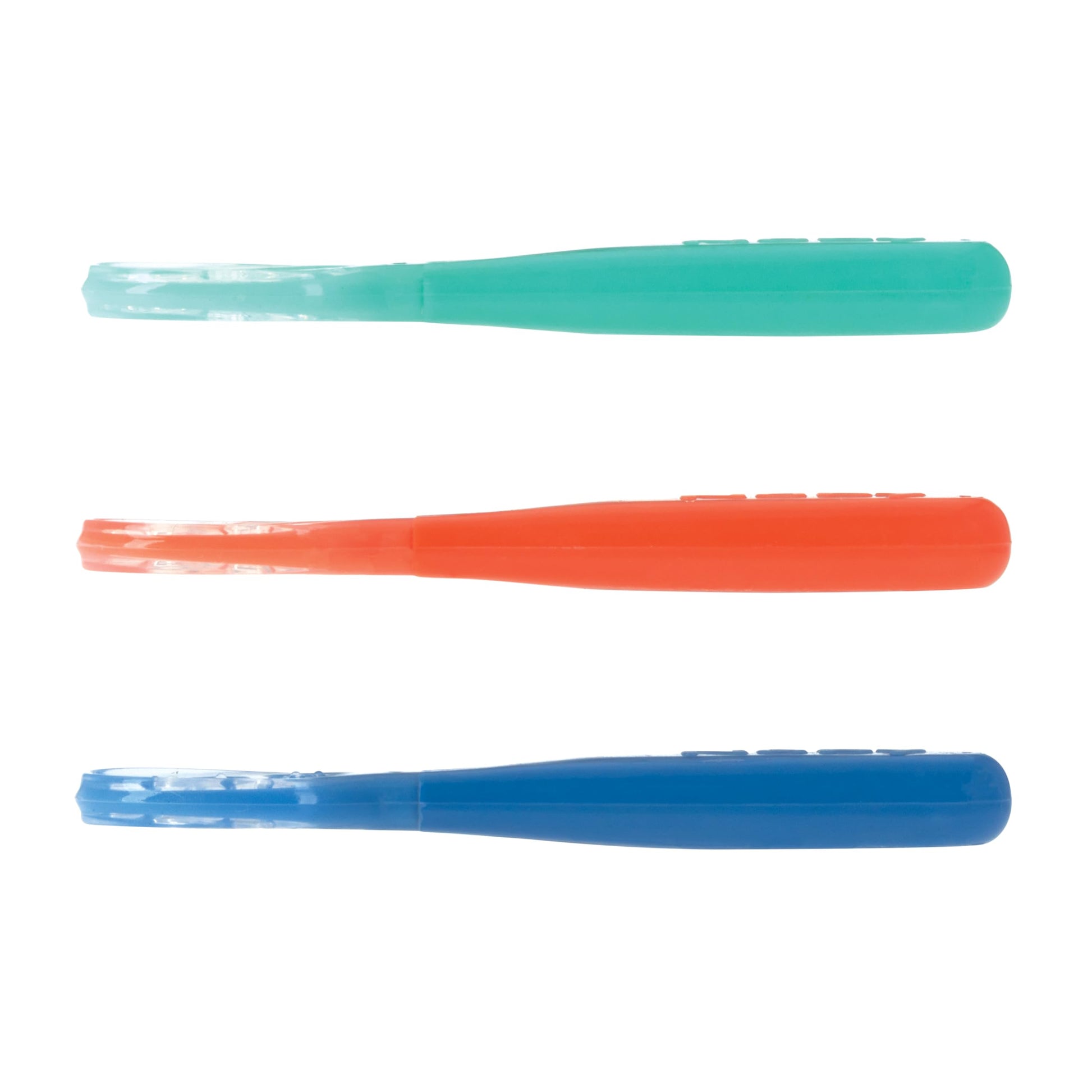 Juego de Cucharas Nuby Verde Silicona fácil de Agarrar para Bebé 6+ Meses