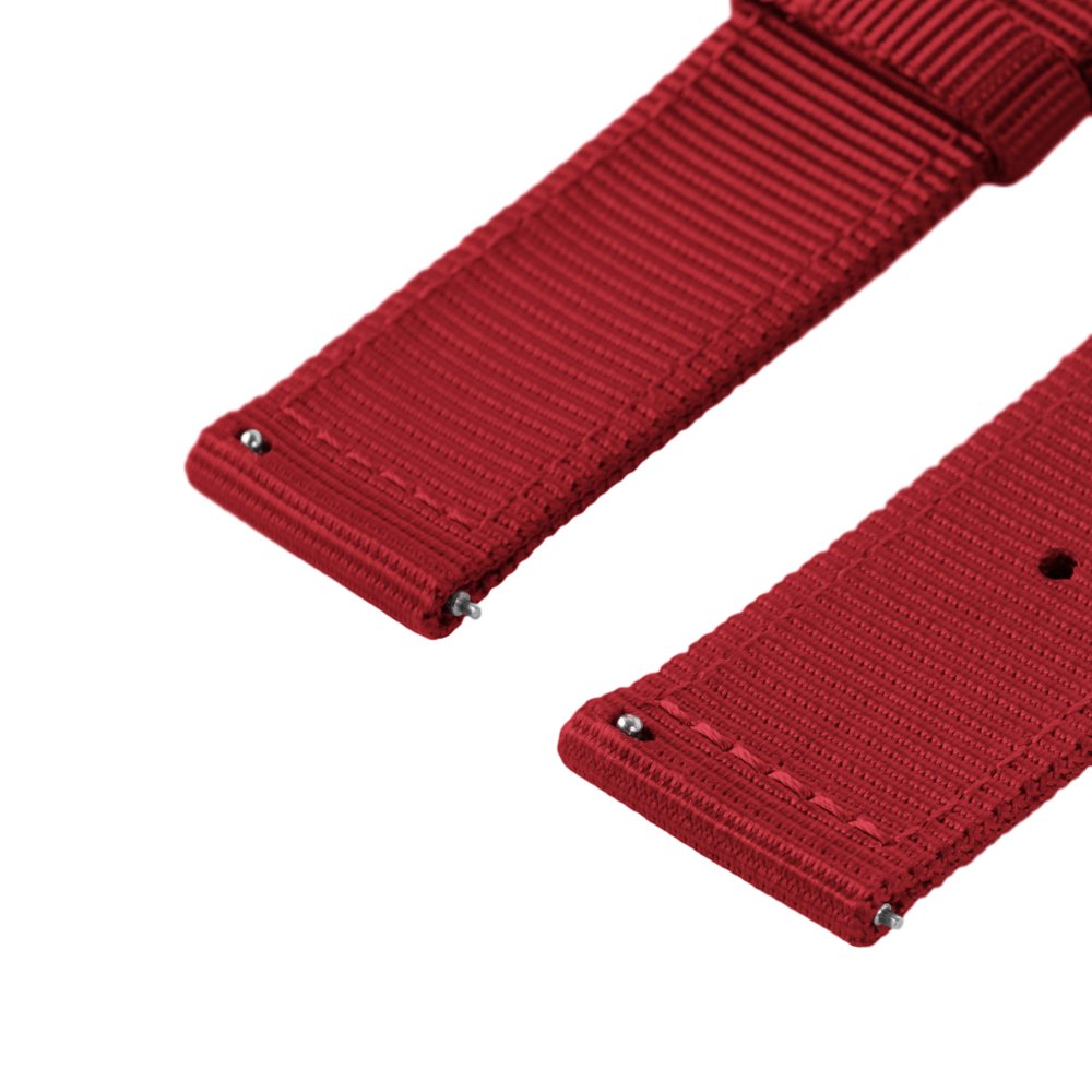 Archer Watch Strap - Correas de Reloj de Nailon Premium de Liberación Rápida (Rojo, 20mm)