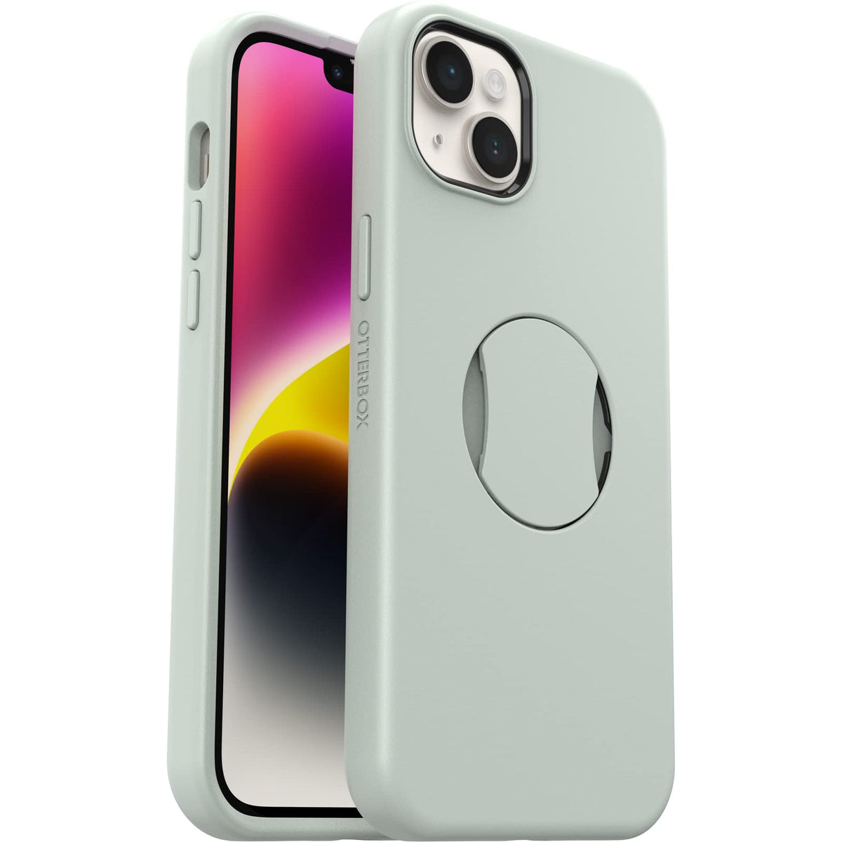 Funda para iPhone 14 Plus OtterBox Verde OtterGrip Symmetry con Agarre Integrado y Compatibilidad MagSafe