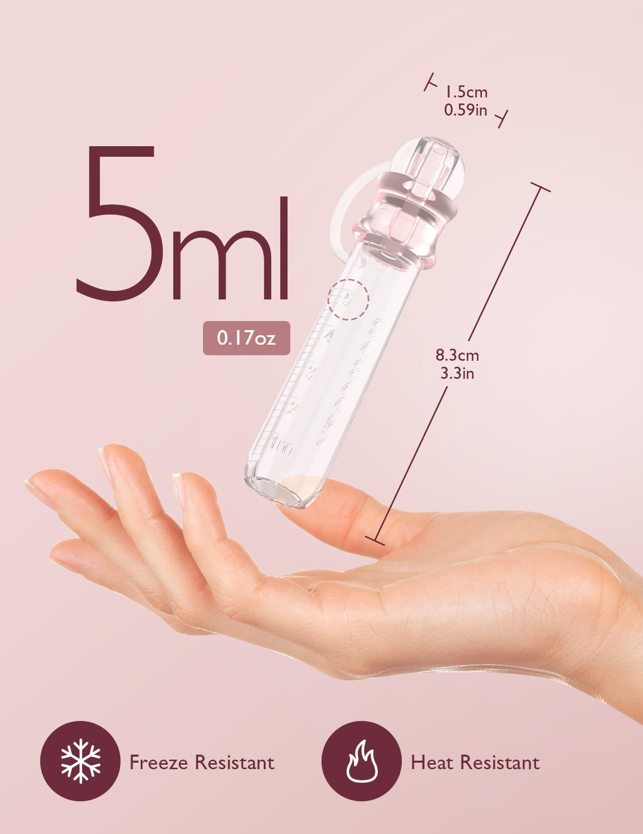 Momcozy Colector de Colostrum Reutilizable Colector de Leche Materna con Estuche de Almacenamiento y Toallitas de Algodón, Contenedor Portátil de Colostrum Libre de BPA, Colector Multiusos 5ml-12