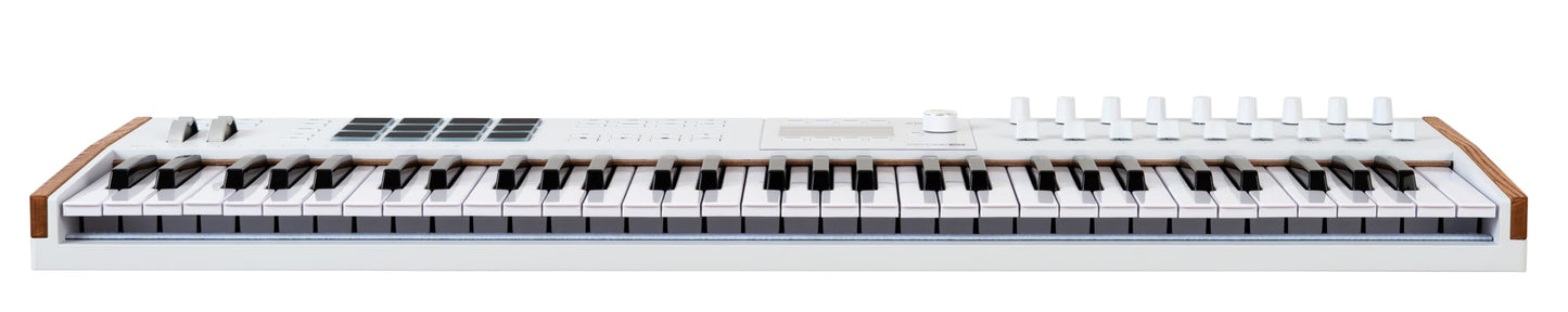 Arturia KeyLab 61 mk3 Blanco - driver de teclado MIDI USB de 61 teclas con software analógico Lab Pro incluido
