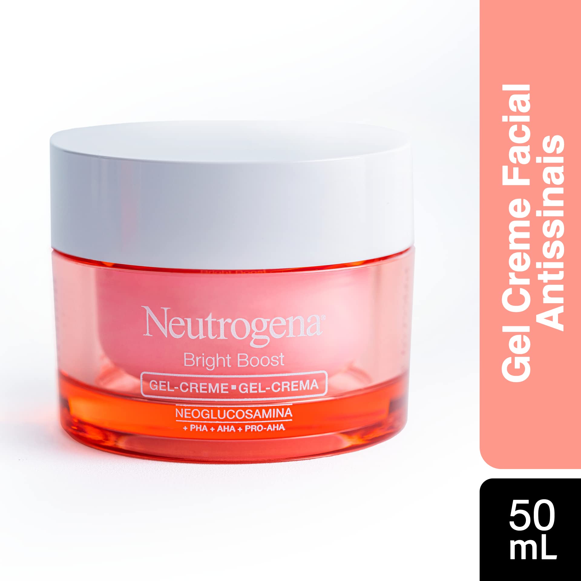 Crema Facial en Gel Neutrogena Bright Boost Neoglucosamina 50 g + Hidratante Facial Hydro Boost Water gel 50 g