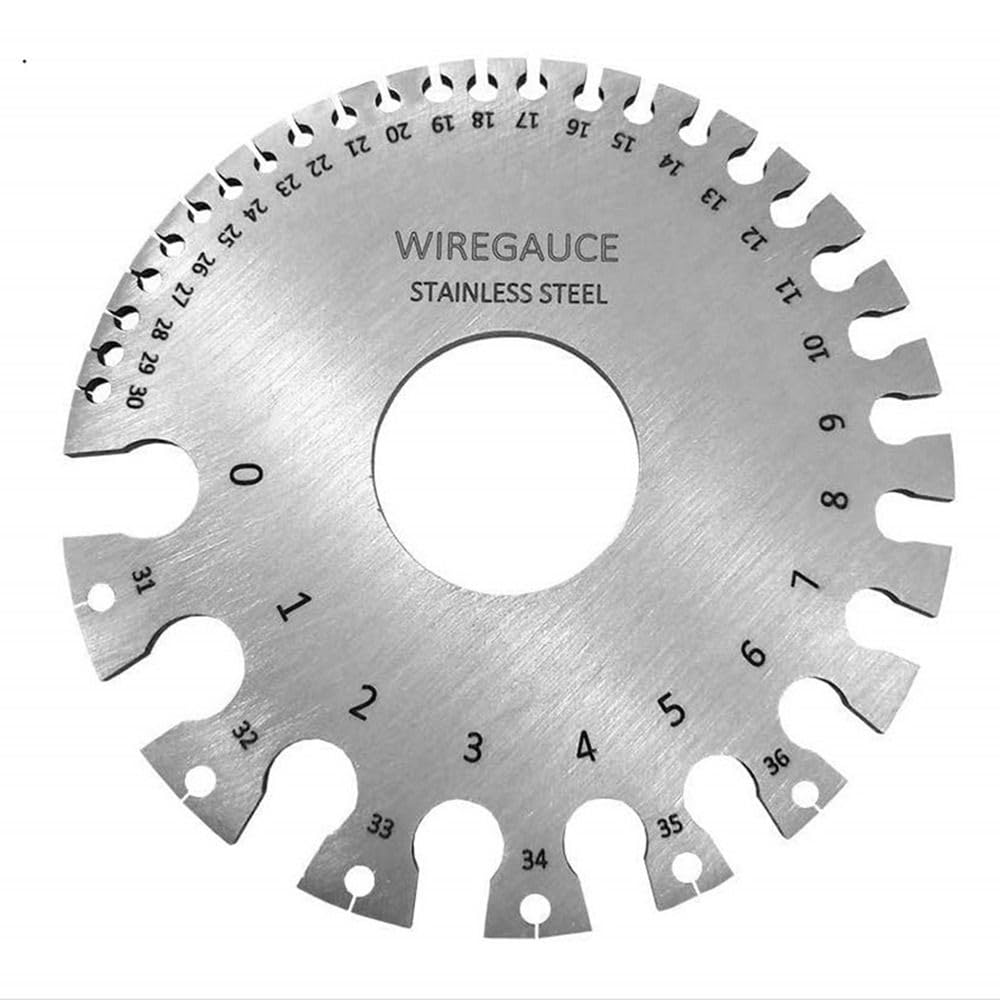 Accesorios de inspección de tamaño chapado portátil, herramienta de medición de calibre de alambre duradero, medidor de espesor de soldadura, calibre de chapa de metal