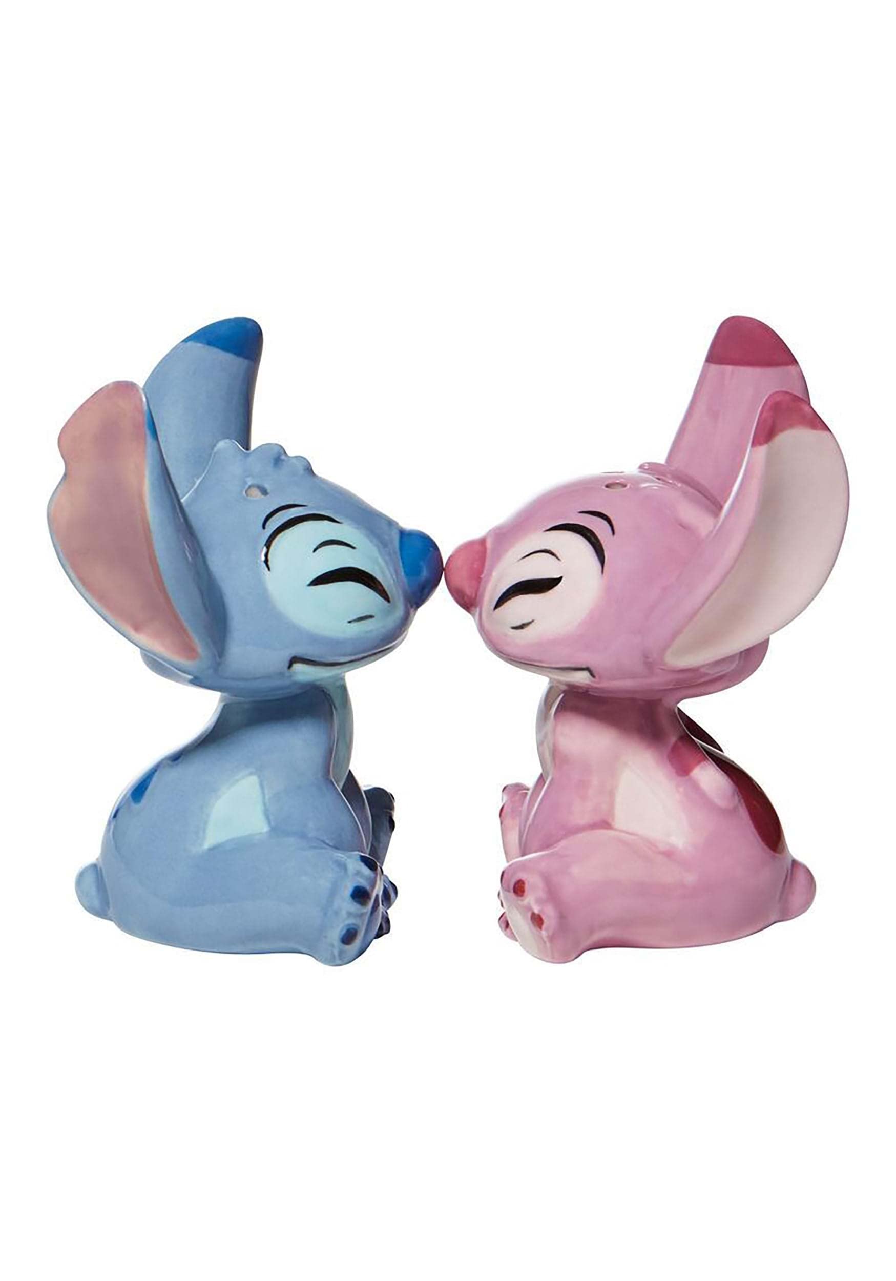 Juego de Salero y Pimentero Enesco Disney Ceramics Stitch and Angel multicolor
