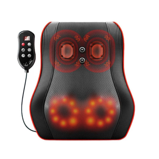 Mythya Cojines de Masaje Eléctricos, Masajeador de Espalda para Dolor de Espalda, Shiatsu Masajeador de Espalda Baja con Calor, Almohada de Masaje de Amasamiento 3D para Espalda, Cuello, Hombros
