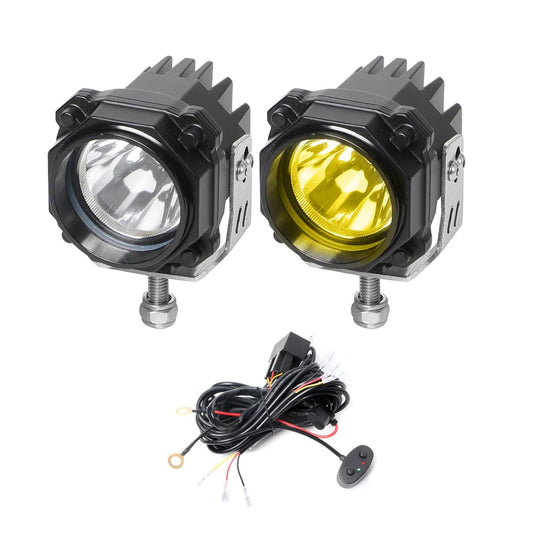 EXZEIT M1060 - Kit de luces antiniebla auxiliares para motocicleta