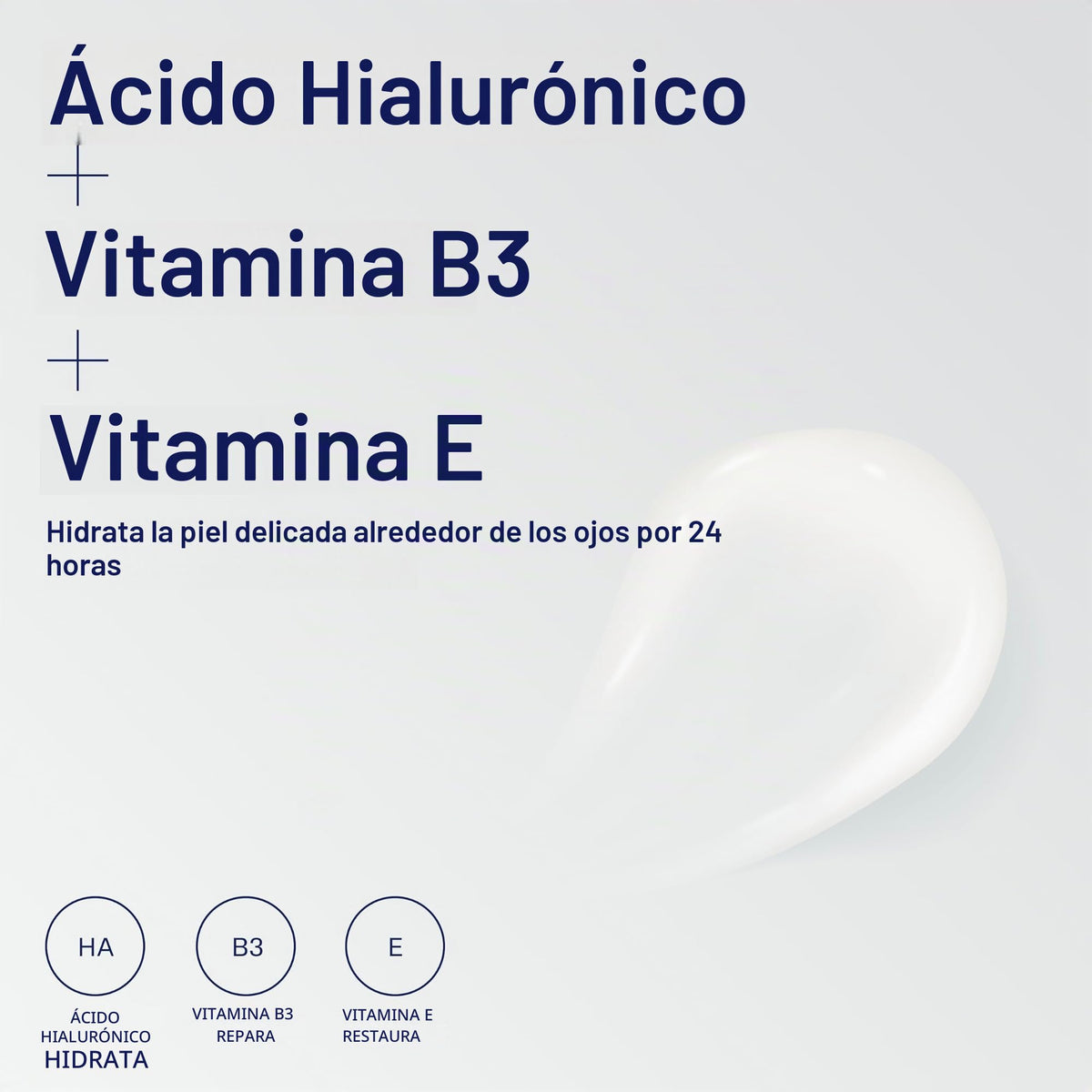 Cetaphil - Crema hidratante en gel para ojos con ácido hialurónico, diseñada para hidratar, iluminar y suavizar profundamente la zona debajo de los ojos, para todo tipo de piel, hipoalergénica y adecuada para pieles sensibles, 0,5 onzas líquidas Oz