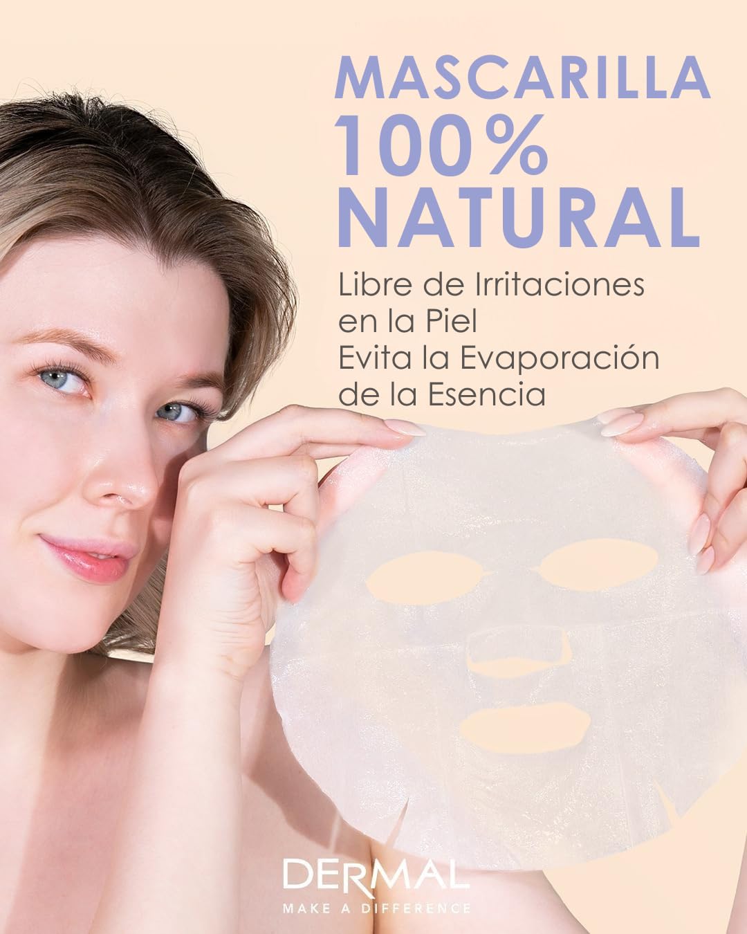 DERMAL Korea 10 Mascarillas Arbutin con Arbutina, Colágeno y Vitamina E