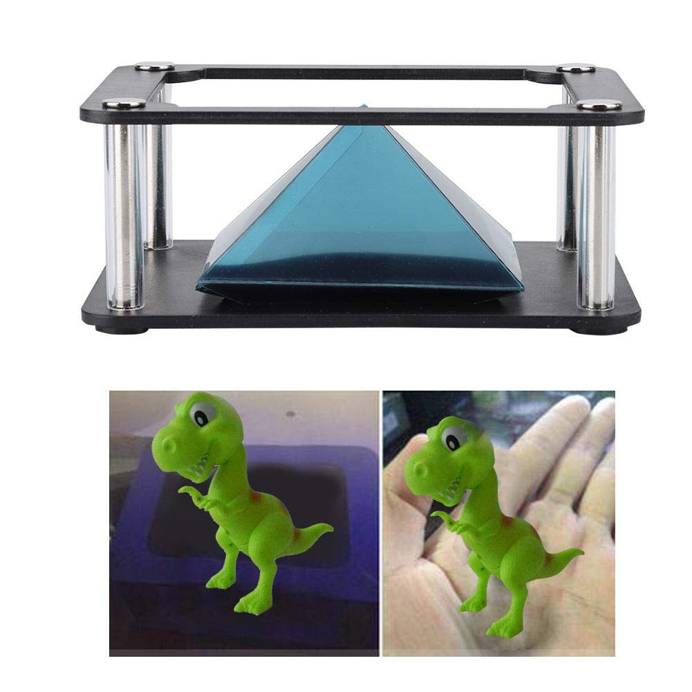 Proyector de Holograma 3D para Smartphone, Soportes de proyector 3D, pirámide de 360 Grados, para Cualquier Smartphone móvil de 3.5 a 6 Pulgadas, Holograma (Cilindro)