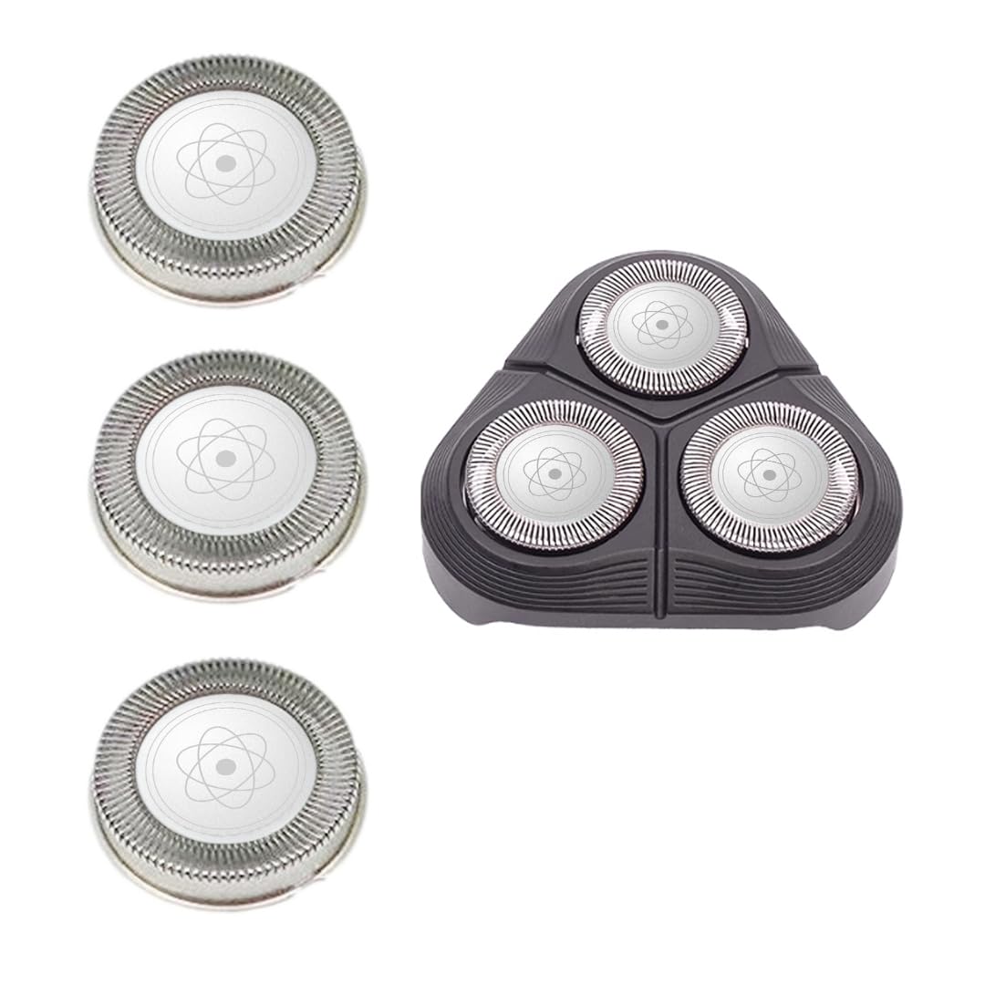 U-nique Replacement Shaver Heads with Brush Fit for Norelco Philips HQ64 HQ54 HQ5705 HQ6070 HQ6073 7310XL PT710 (Pack of 3)