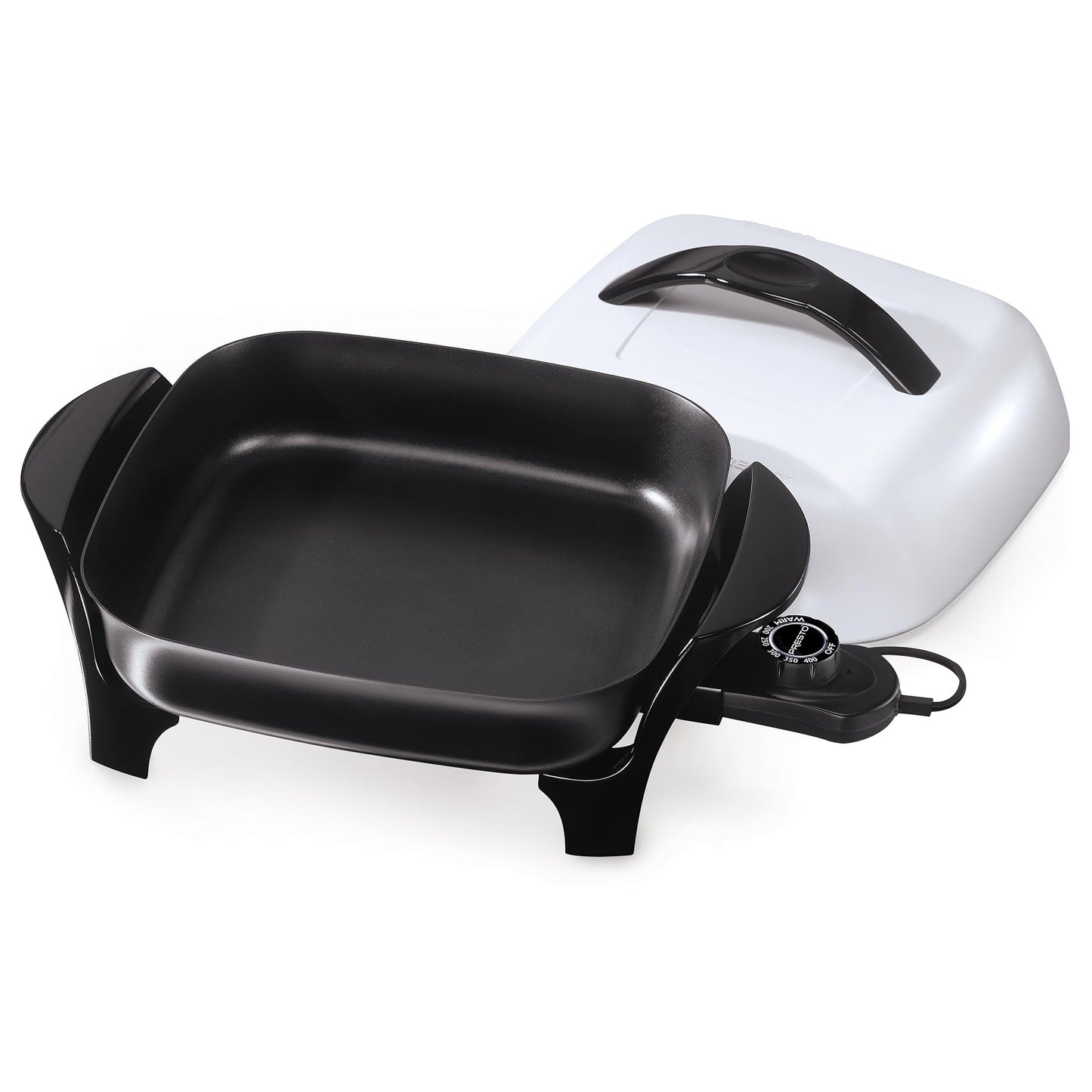 Sartén Eléctrica Presto 11 Pulgadas Negro Blanco
