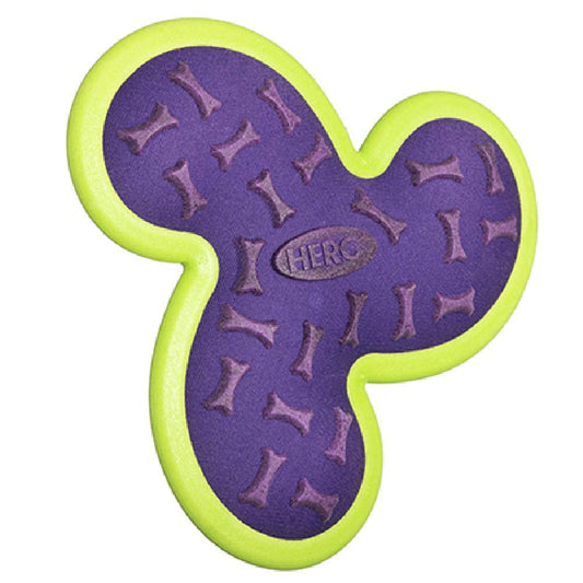 Hero Outer Armor, Propeller Fetch Disc Dog Toy, Floats & Squeaks, Purple