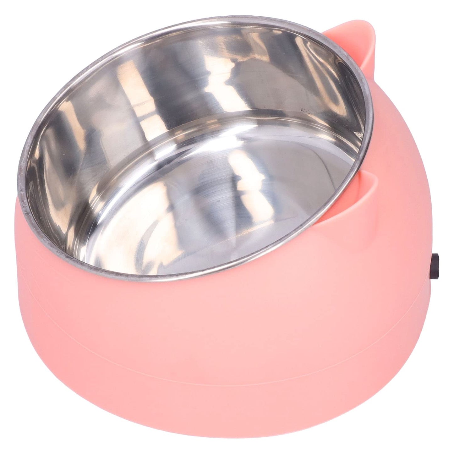 GLOGLOW Cuenco para Mascotas con Calefacción, Temperatura de Acero Inoxidable Tazón de Comida para Gatos Tazón de Calentamiento para Mascotas Perro Gato Calentador de Agua Térmico Tazón para Gatos