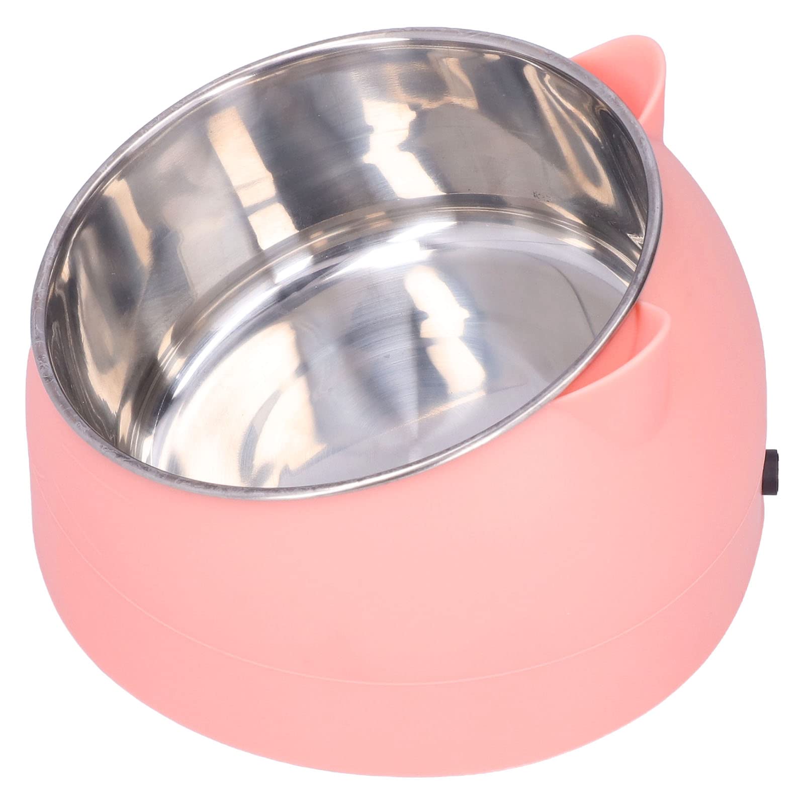 GLOGLOW Cuenco para Mascotas con Calefacción, Temperatura de Acero Inoxidable Tazón de Comida para Gatos Tazón de Calentamiento para Mascotas Perro Gato Calentador de Agua Térmico Tazón para Gatos