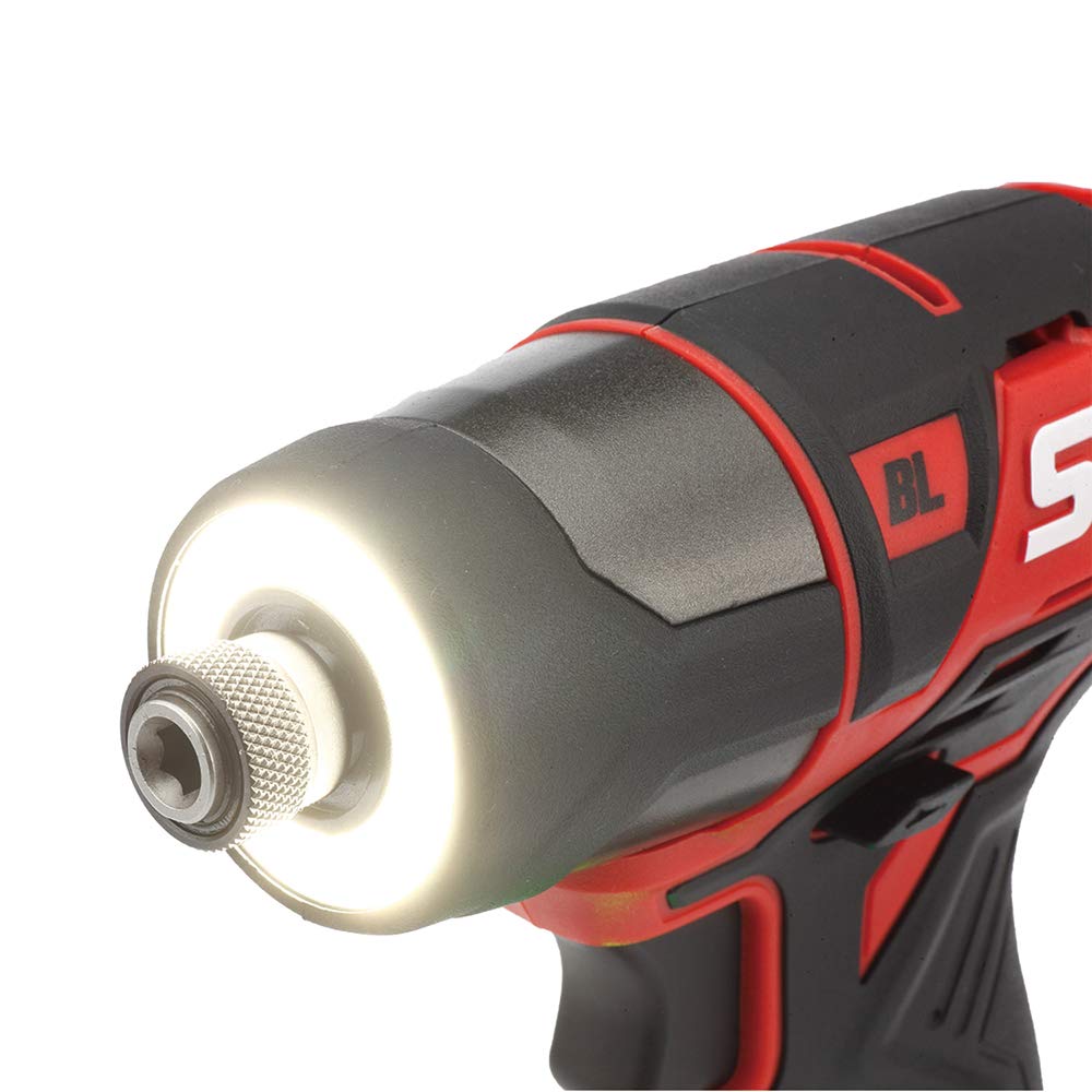Skil - Kit de 2 herramientas: taladro inalámbrico PWRCore 12 sin escobillas de 12 V y 1/2 pulgada y destornillador de impacto hexagonal de 1/4 de pulgada, incluye dos baterías de litio de 2 Ah y un cargador estándar, CB738501