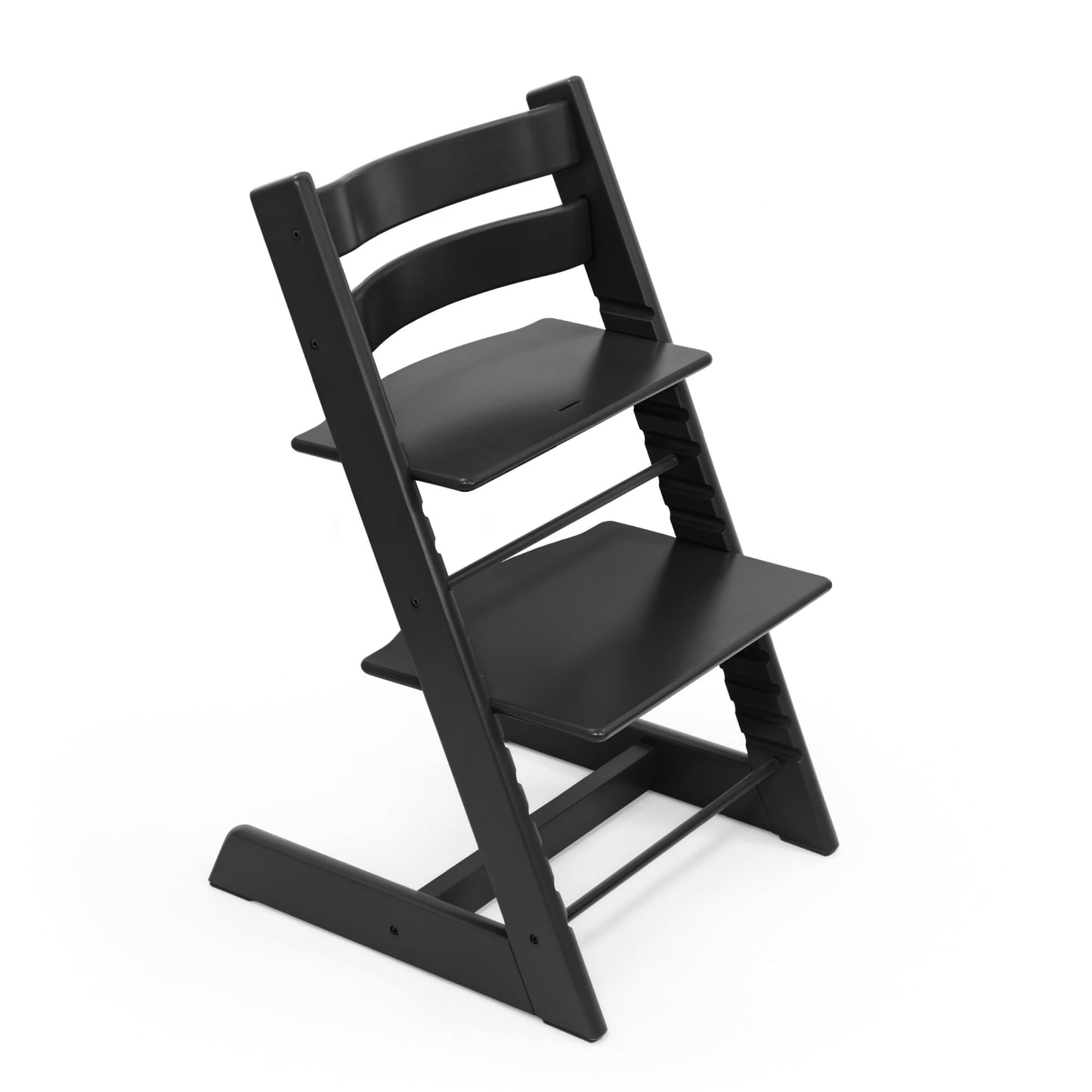 Silla Tripp Trapp de Stokke, Silla ajustable, evolutiva para recién nacidos, niños y adultos - Práctica, cómoda y ergonómica - Diseño atemporal (Negro)