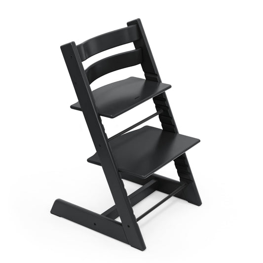 Silla Tripp Trapp de Stokke, Silla ajustable, evolutiva para recién nacidos, niños y adultos - Práctica, cómoda y ergonómica - Diseño atemporal (Negro)
