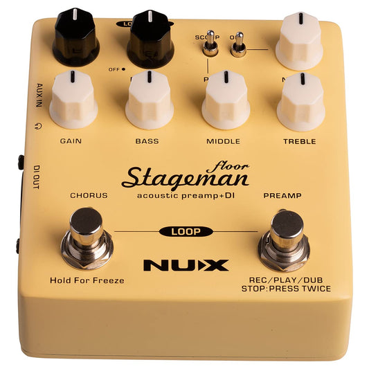 NUX VANUXNAP5 Pedal, Nap-5 Stageman Floor Preamp/Di