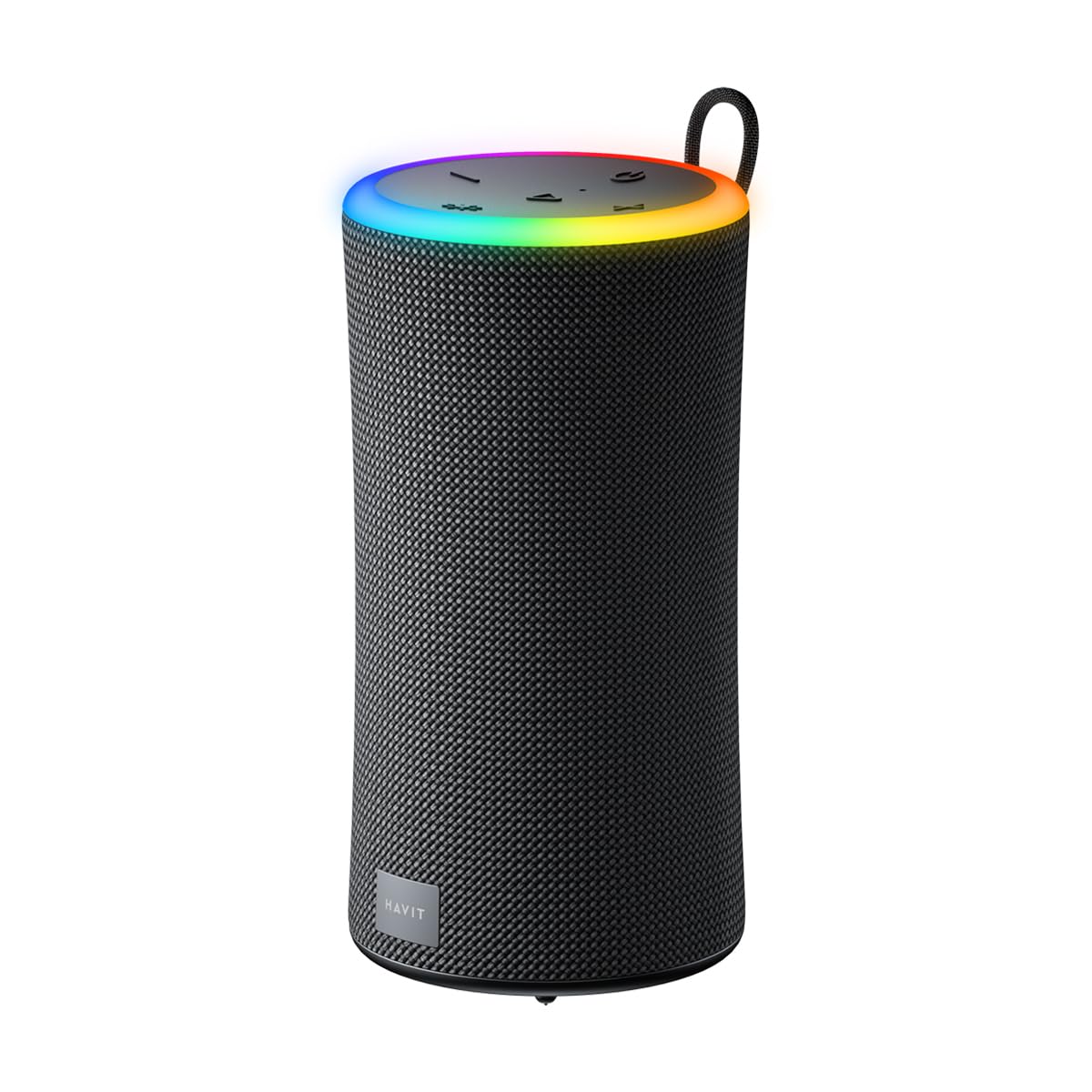 Altavoz Bluetooth Havit Negro Impermeable con Luces RGB y Sonido Estéreo