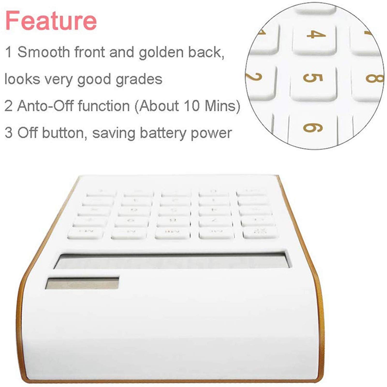 Calculadora Est¨¢ndar Calculadora de 10 D¨ªgitos, Calculadora Ultrafina de Energ¨ªa Solar para el Hogar, Oficina, Escuela, Negocios, Pantalla LCD, Calculadora Inclinada Port¨¢til