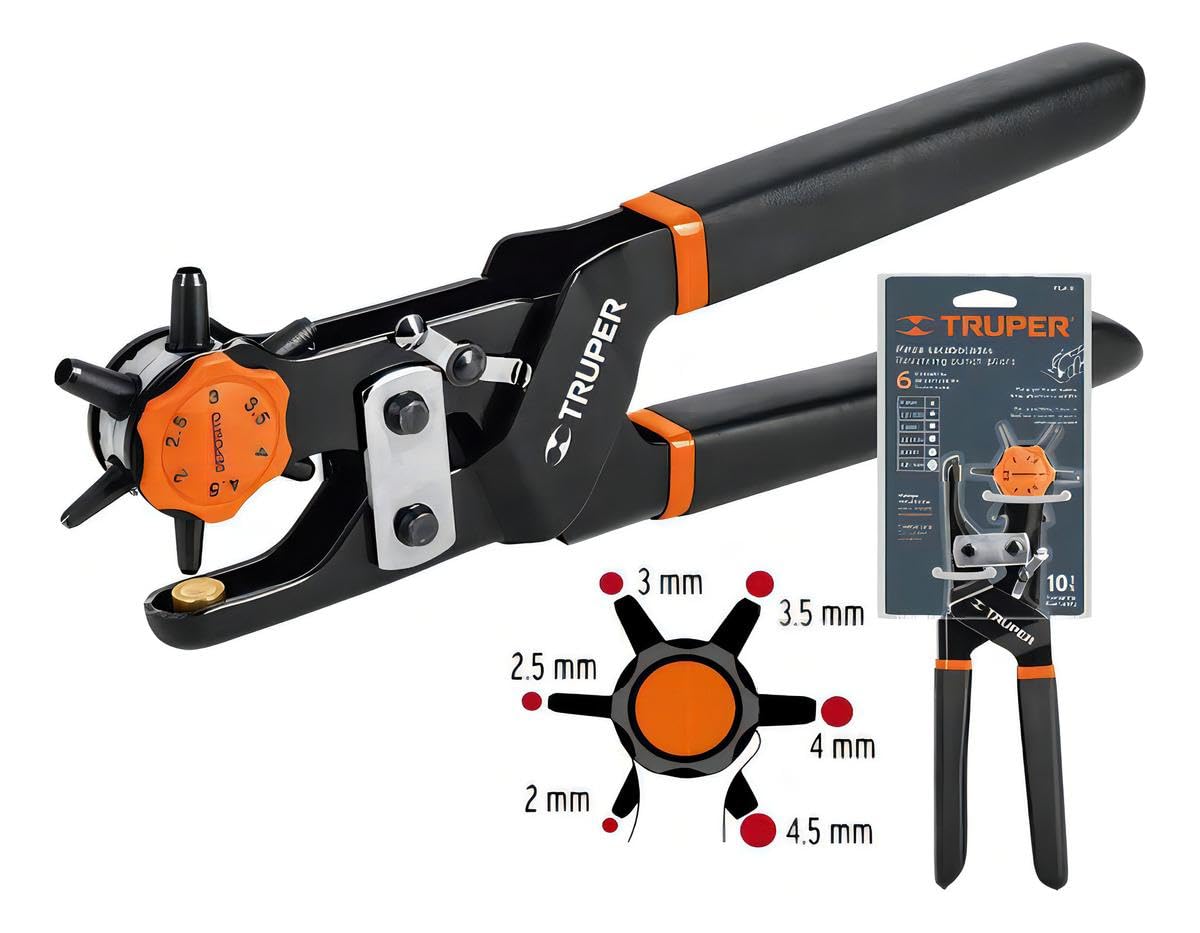 Truper PSA-9, Pinza sacabocados, mango ergonómico