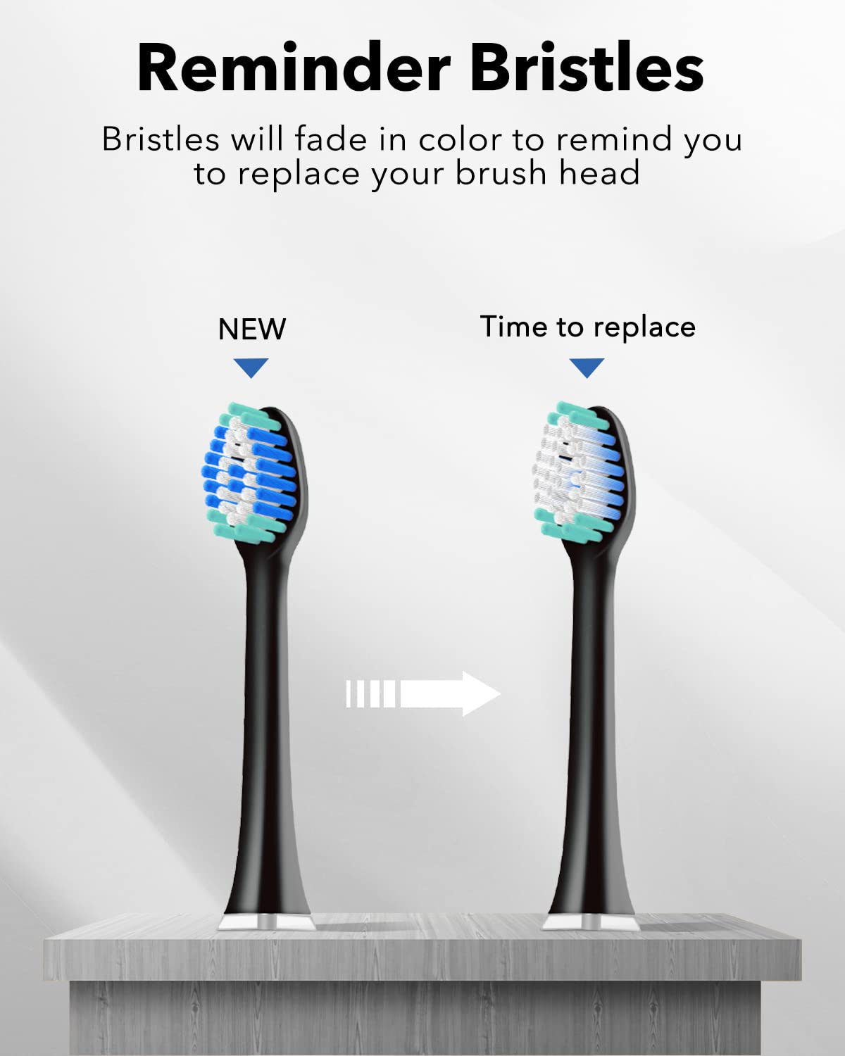 Cepillo de Dientes Eléctrico MySmile Adultos Blanco Recargable con Temporizador Inteligente y 6 Cabezas Intercambiables