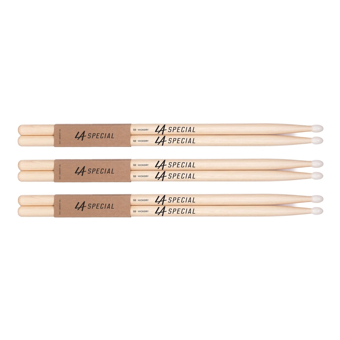 Promark Baquetas de Nylon LA Specials 5B, 3-pack