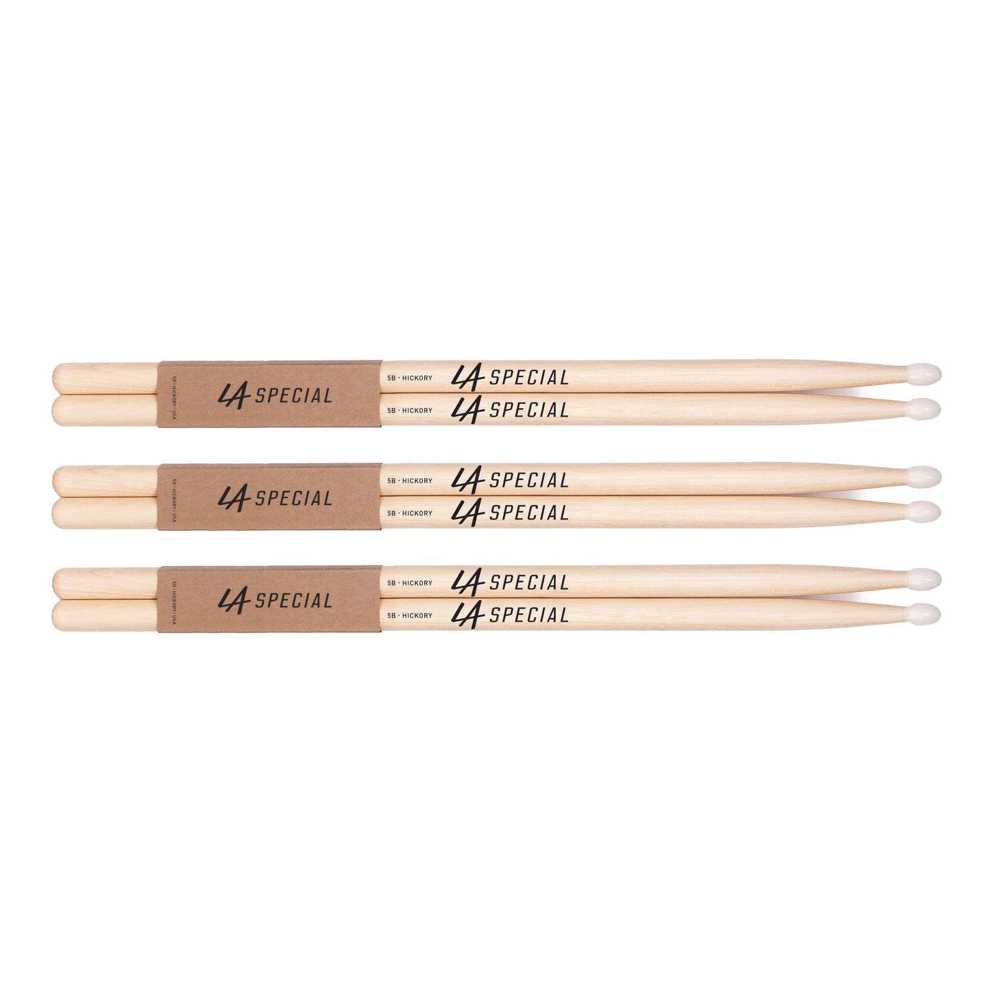Promark Baquetas de Nylon LA Specials 5B, 3-pack