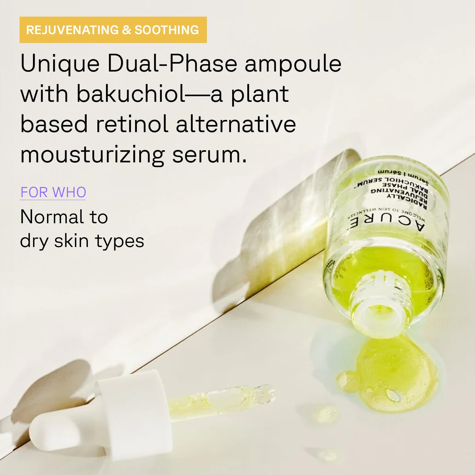 Serum Bakuchiol Dual Phase para Rejuvenecimiento Profundo de la Piel - 20 ml