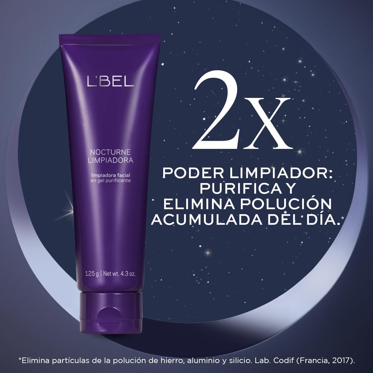 L'BEL - Nocturne Gel Limpiador Facial Efecto Purificador