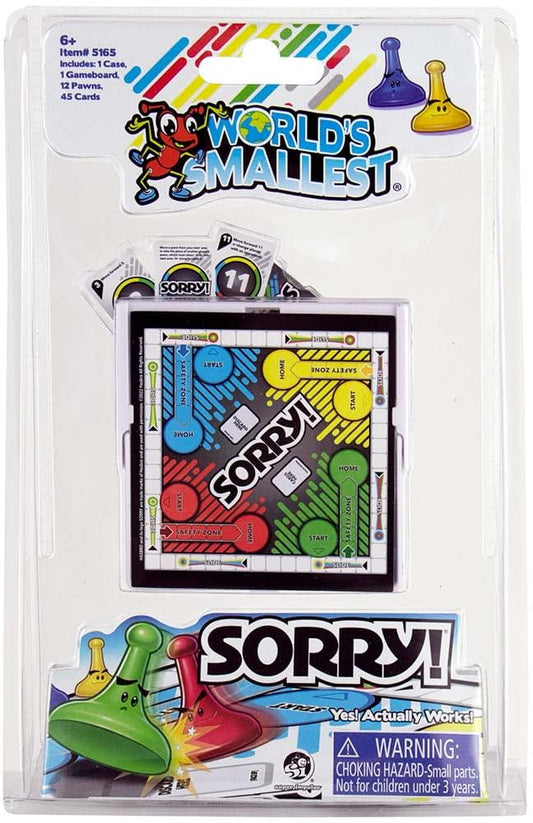 Juego de Mesa World's Smallest Sorry Multicolor para 1-2 Jugadores
