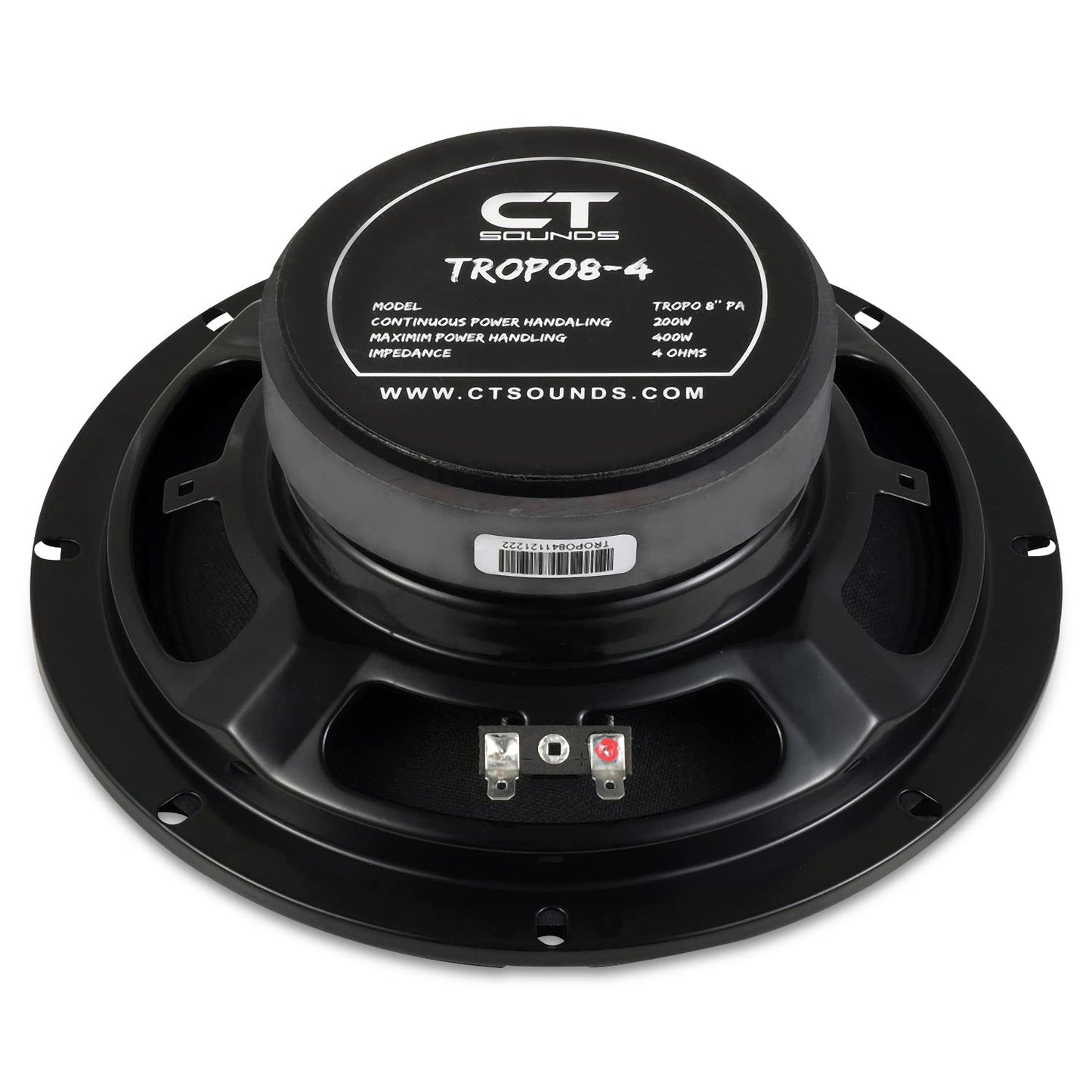 CT Sounds TROPO8-4 - Altavoz de rango medio de montaje superficial de 8 pulgadas, 200 vatios RMS, cada uno