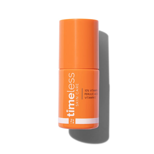 TIMELESS SKIN CARE | Sérum de Vitamina C al 10% + Ácido Ferúlico + Vitamina E | Para Todo tipo de piel | Suero Antioxidante y Aumenta la Producción de Colágeno | 30ML