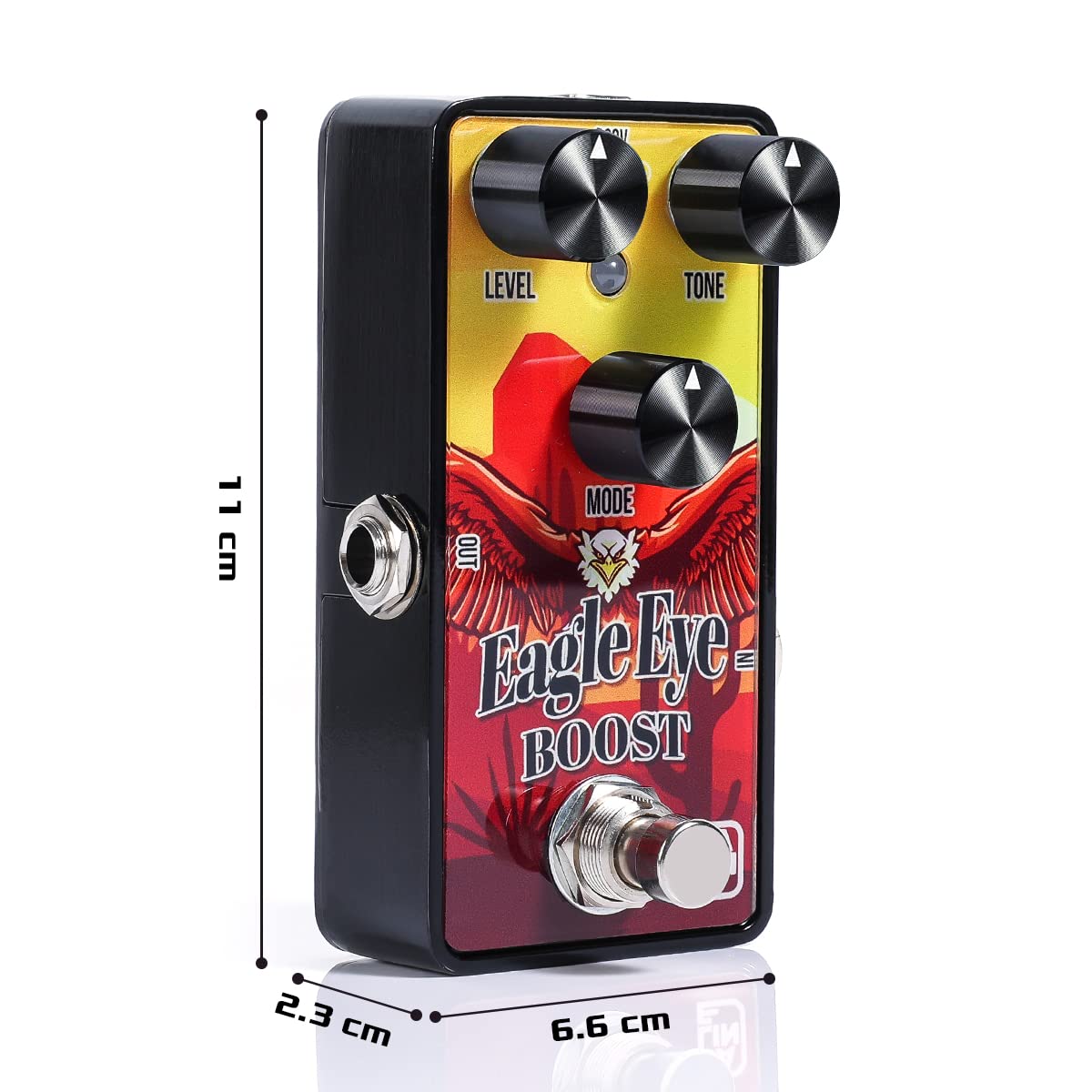 Caline Mini pedal de refuerzo de guitarra G Series G011 Clean Booster Pedal para guitarra eléctrica, True Bypass
