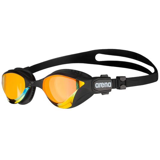 Arena Cobra Tri Swipe Mirror - anteojos de natación para triatlón, Yellow/Copper/Black