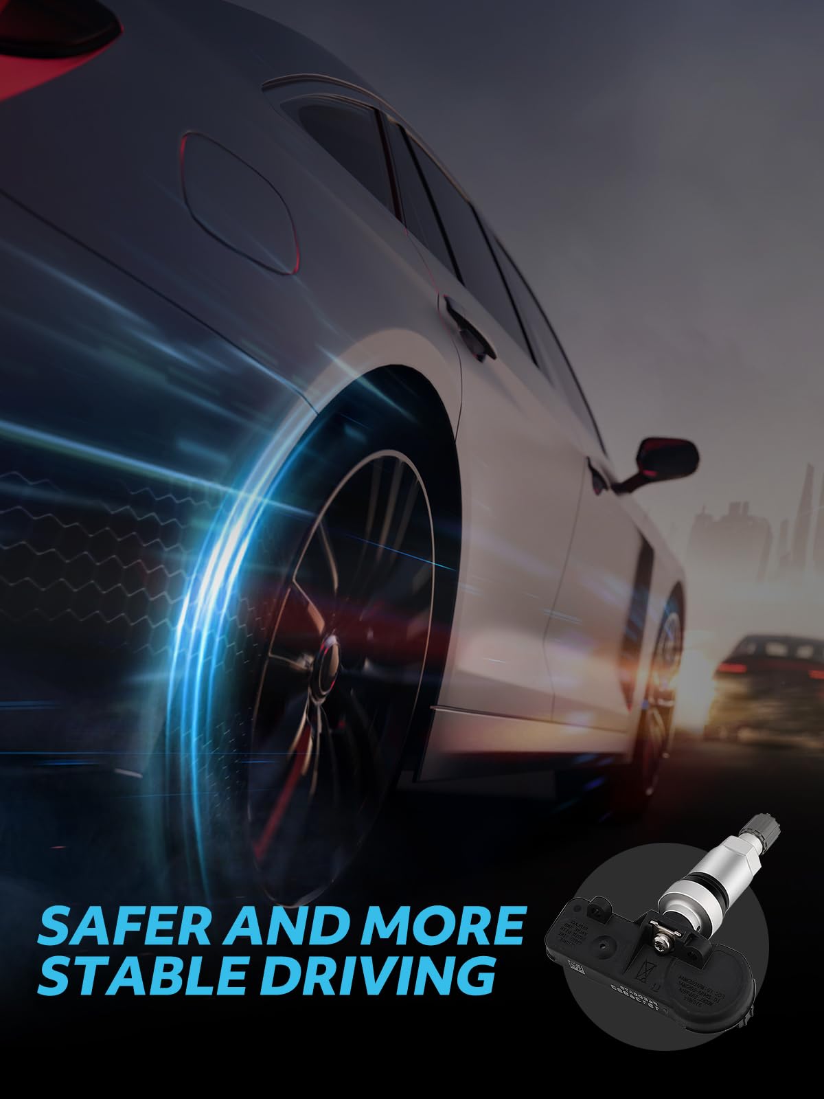 Sensores de Presión de Neumáticos TAUTOY 315 MHz Reemplazo para Ford 2005-2011 y Lincoln