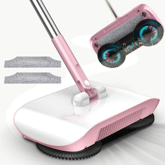 Goreem Barredora de Piso Mejorada para Superficies de Madera Dura,Azulejos, Escoba pequeña y portátil, Limpia el Polvo del Pelo de Las Mascotas, aspiradora Manual con trapeador Manual