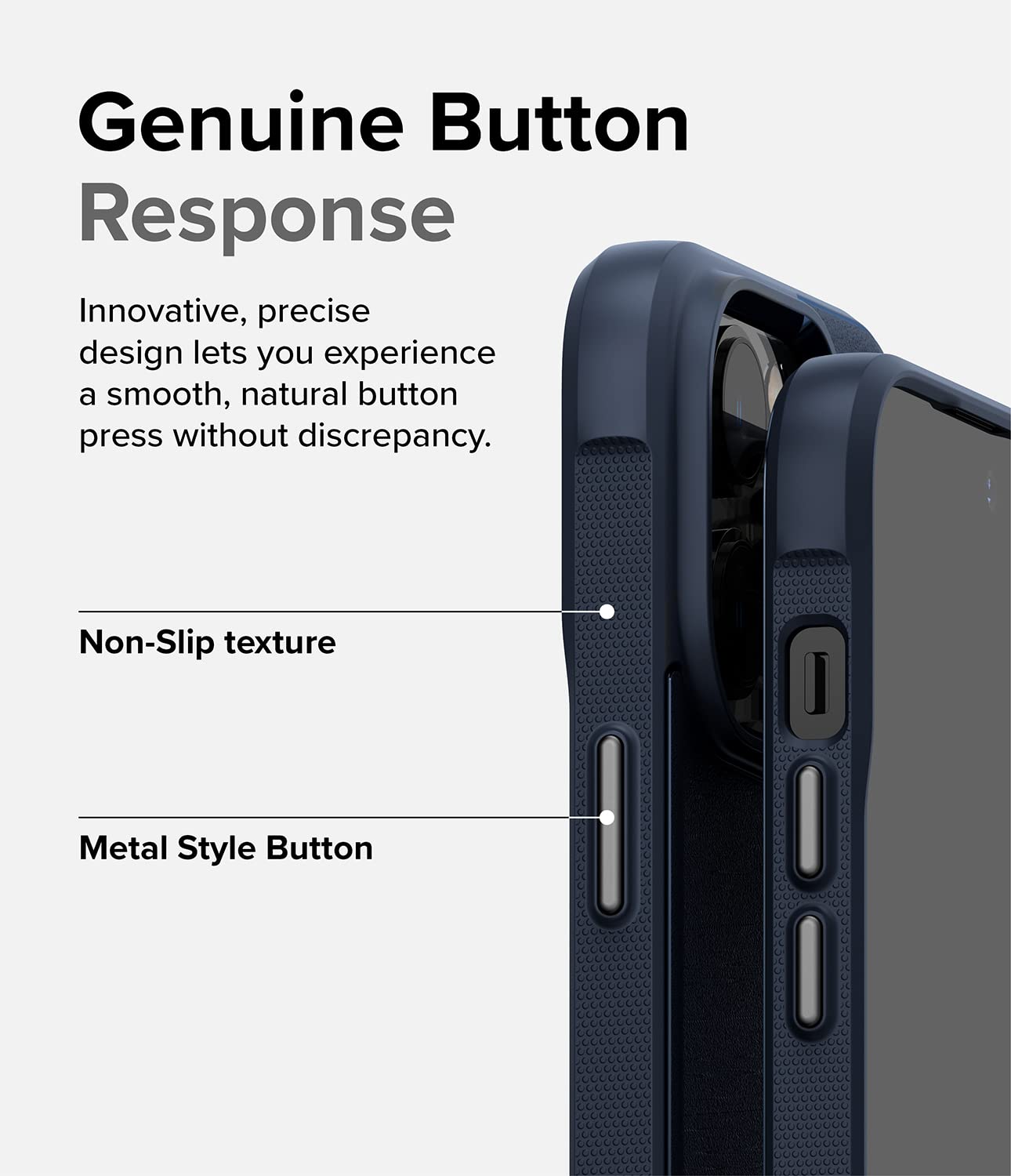 Funda iPhone 14 Pro Ringke Navy Antideslizante Anti Huella Dactilar