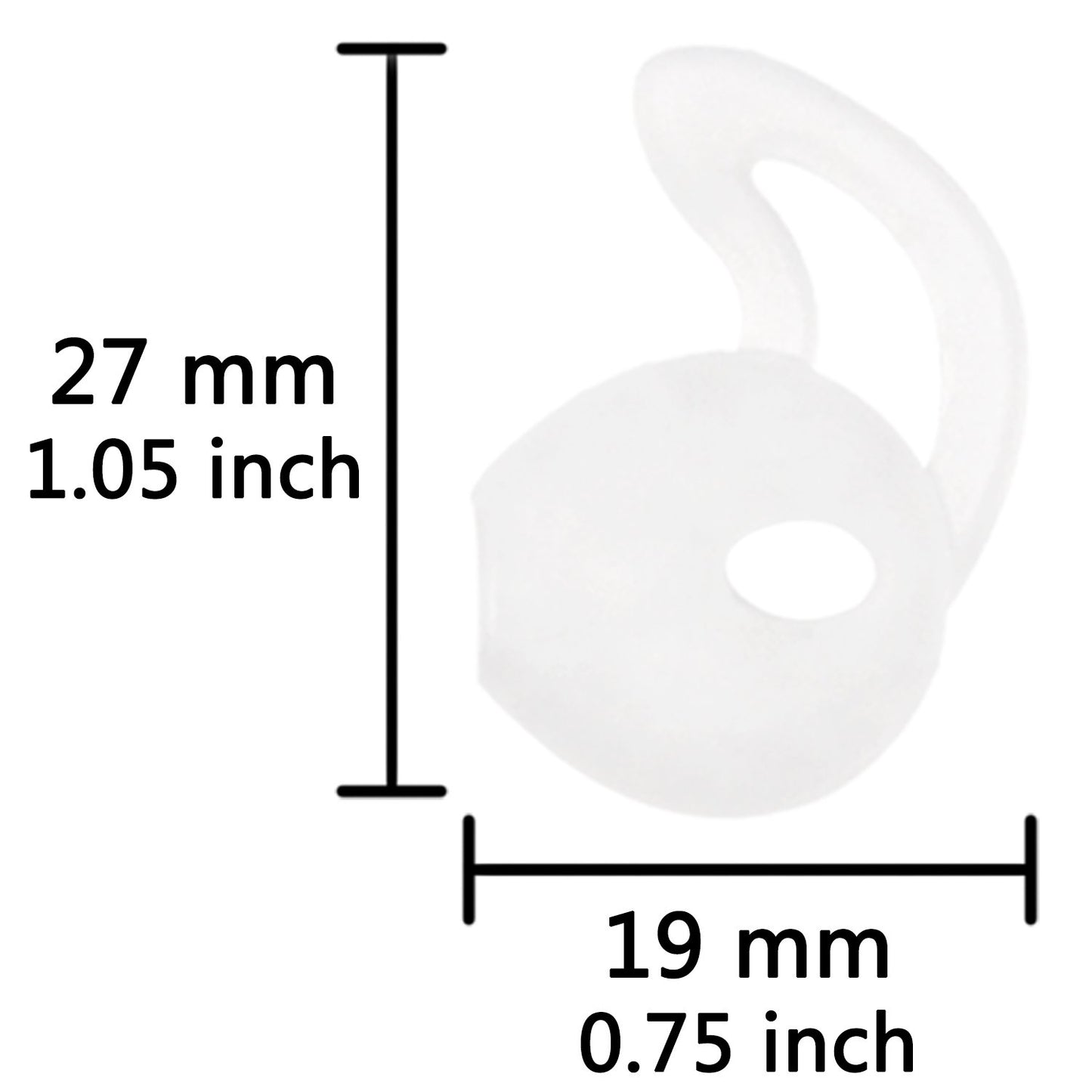 ALXCD Ear Gel for iPhone Earpods, Ear Buds Tips, 4 Pair Anti-slip Soft Silicone Replacement Earbud Tips for Earphone of iPhone7 SE 6s iPhone 6s Plus 5s [Sport](Black/White)
