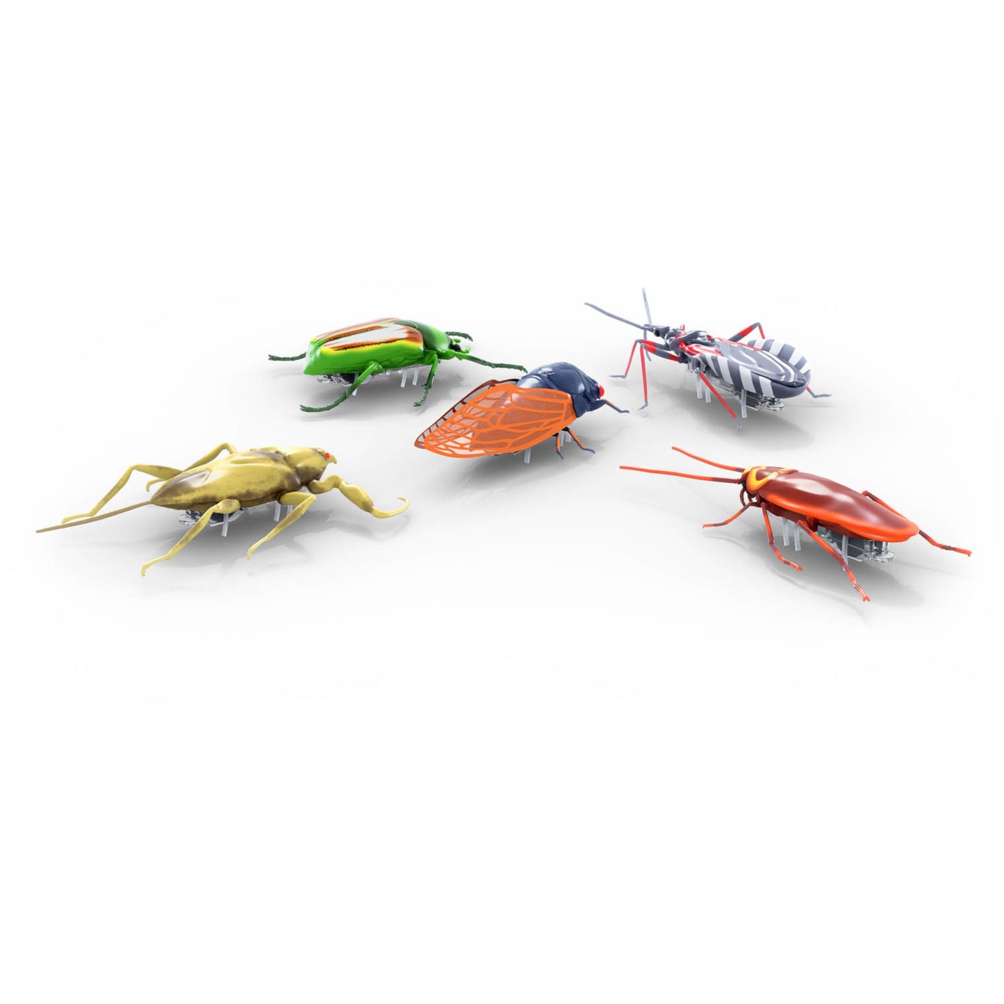 HEX BOTS, Nano Real Bugs 5-Pack, Insectos de Juguete Falsos, Juguetes sensoriales para niños, niñas y Gatos, Juguetes de Robots para niños y niñas a Partir de 3 años