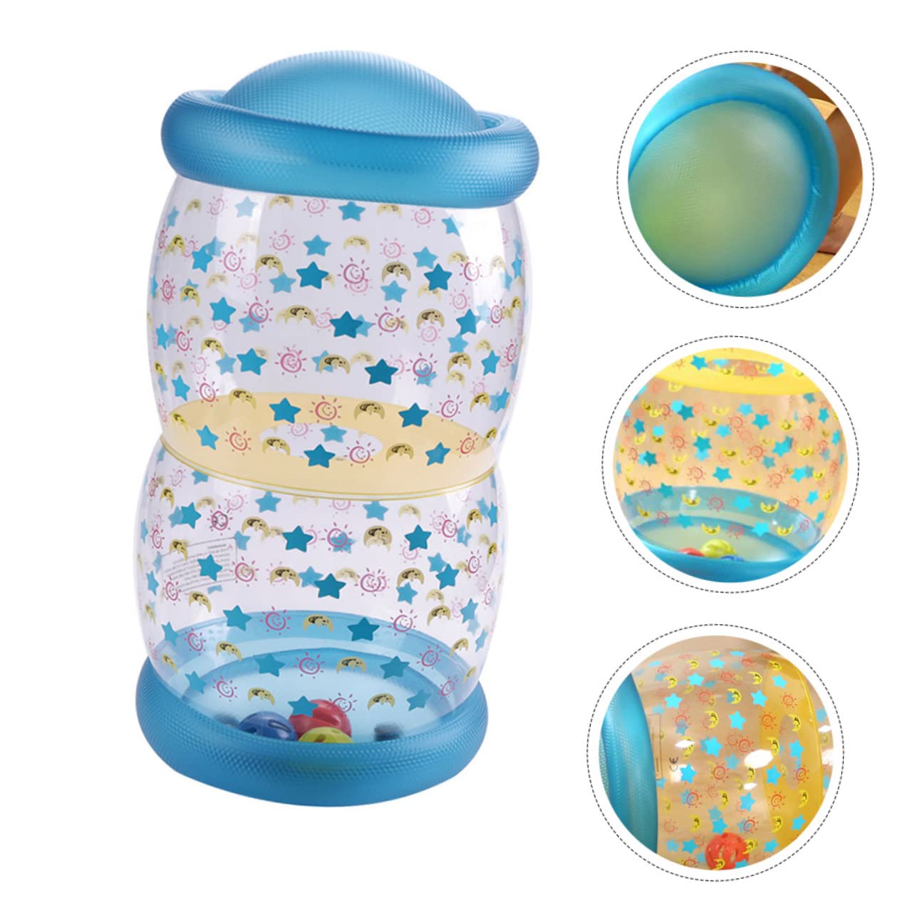Hohopeti Juguete Inflable De Gateo Rodillo De Gateo Juguete para Ejercitar Músculos
