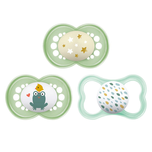 Chupete, más de 16 meses, paquete variado (1 original, 1 aire + 1 chupete nocturno), unisex, 3 unidades