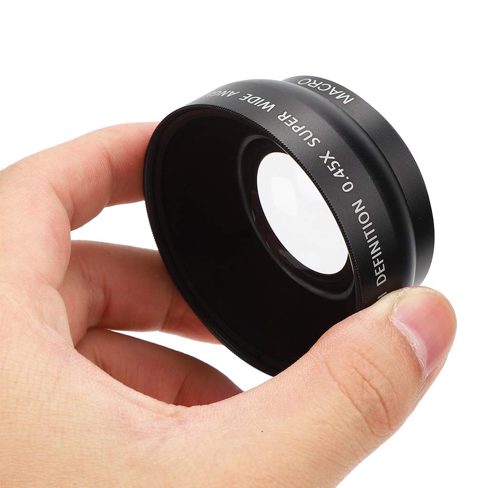 Bindpo Lente Gran Angular de 49mm, 0.45X Universal para Cámara con Montura F