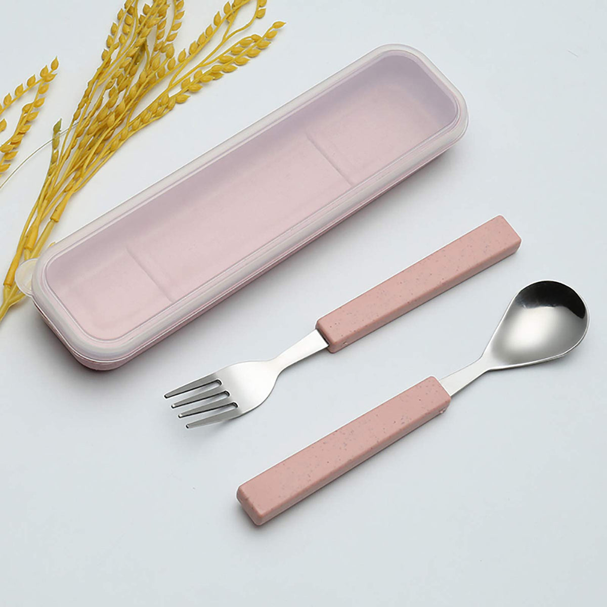 VANRA Juego de Cubiertos para Niños de 2 Piezas de Acero Inoxidable 18/10, Juego de Vajilla Infantil, Juego de Cubiertos Plateados, Cubiertos Plateados, Utensilios de Cena, Juego de Cuchara y Tenedor