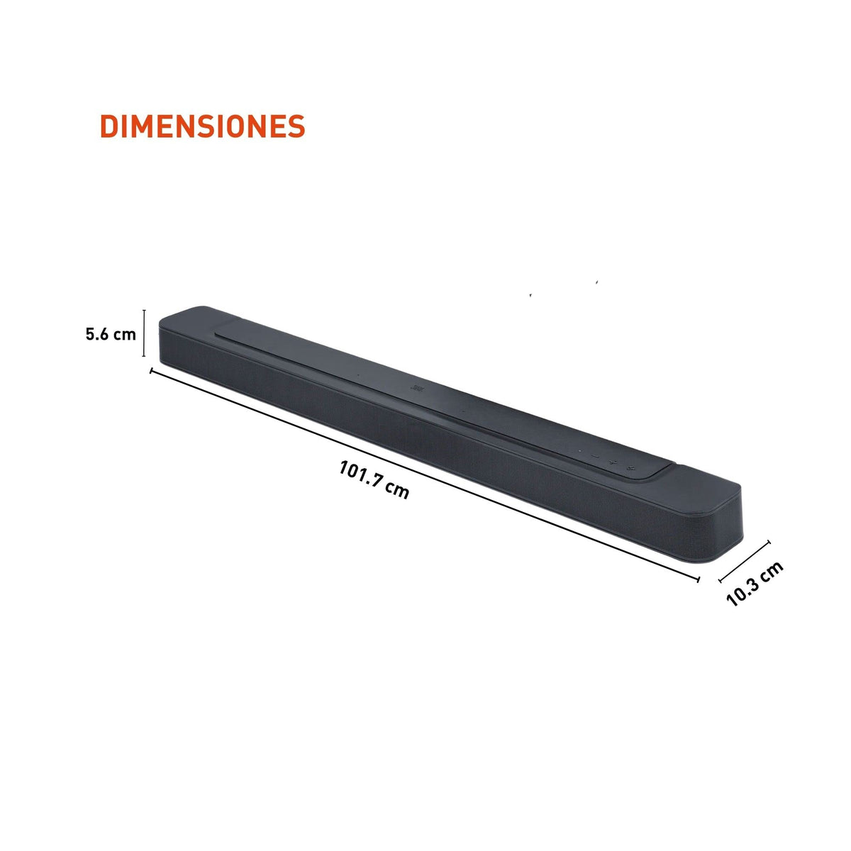 Barra de Sonido JBL Bar 500 Negro con Subwoofer 5.1 Surround Wi-Fi Bluetooth Dolby Atmos 590W HDMI ARC Multibeam