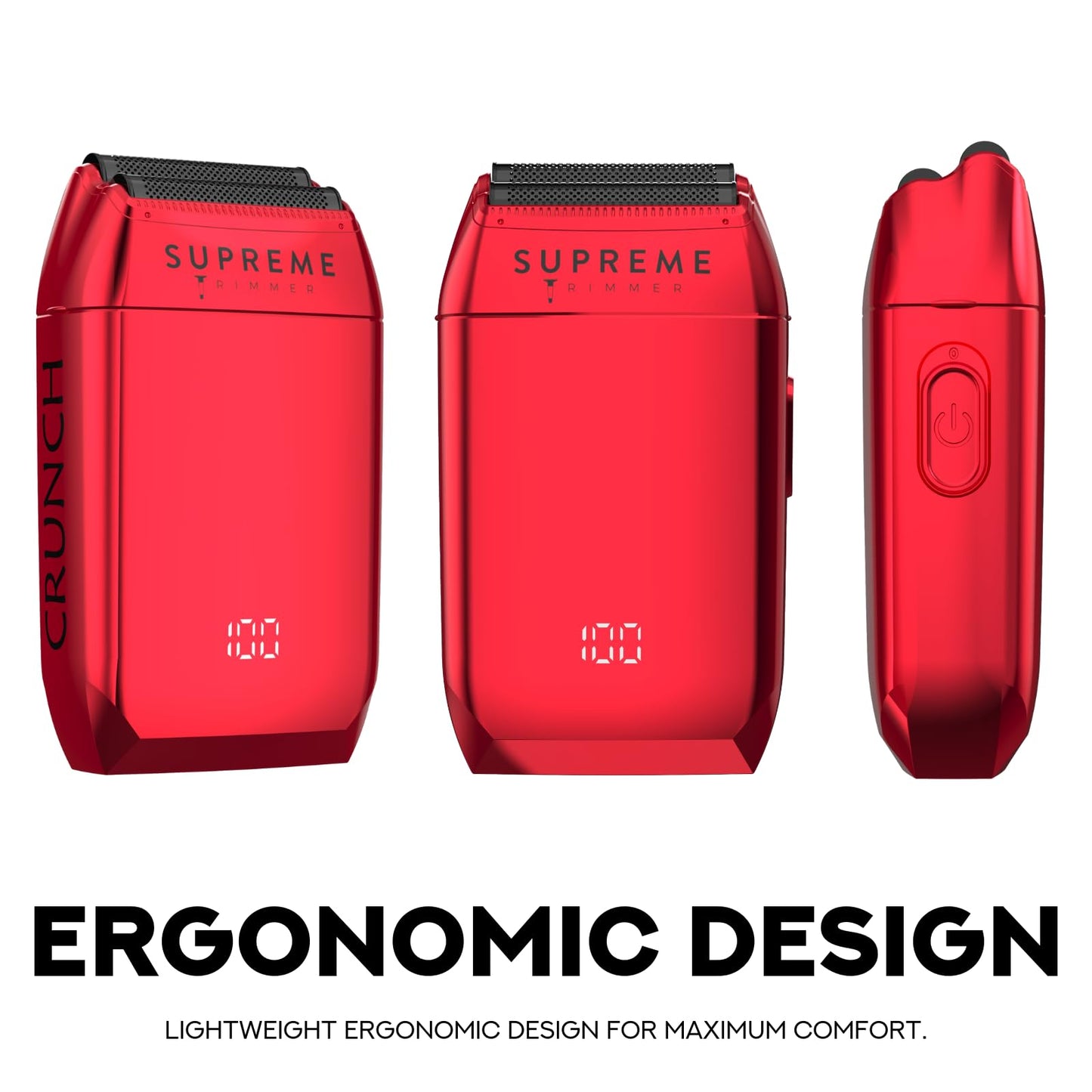 Supreme Trimmer Crunch STF602 - Afeitadora de doble lámina impermeable para hombres | 150 minutos de tiempo de funcionamiento, maquinilla de afeitar eléctrica sin cuerda y con cable, láminas