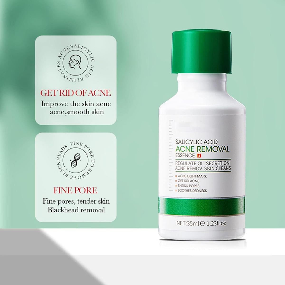 Trio Serum Hidratante Skin Care Alta Calidad Esencia Perilla Polipeptide + Sea Fennel Acido Hialuronico + Acido Salisilico Removedor Acne Cuidado De la Piel
