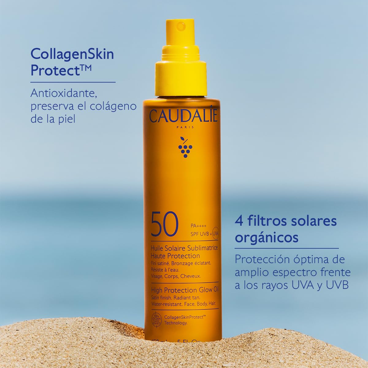 Caudalie Aceite brillante de alta protección SPF50-150 ml